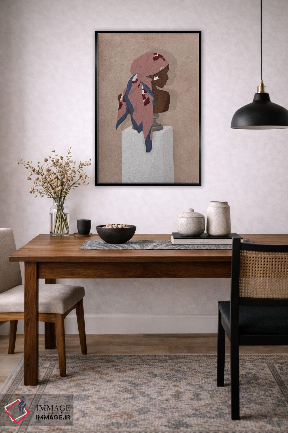 تابلو دکوراتیو هنر زیبا اثر خیا ای - D6B