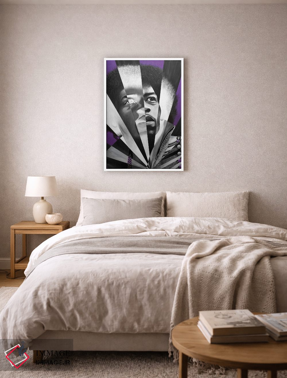 تابلو دکوراتیو مه بنفش اثر خلئو موریس - D6W