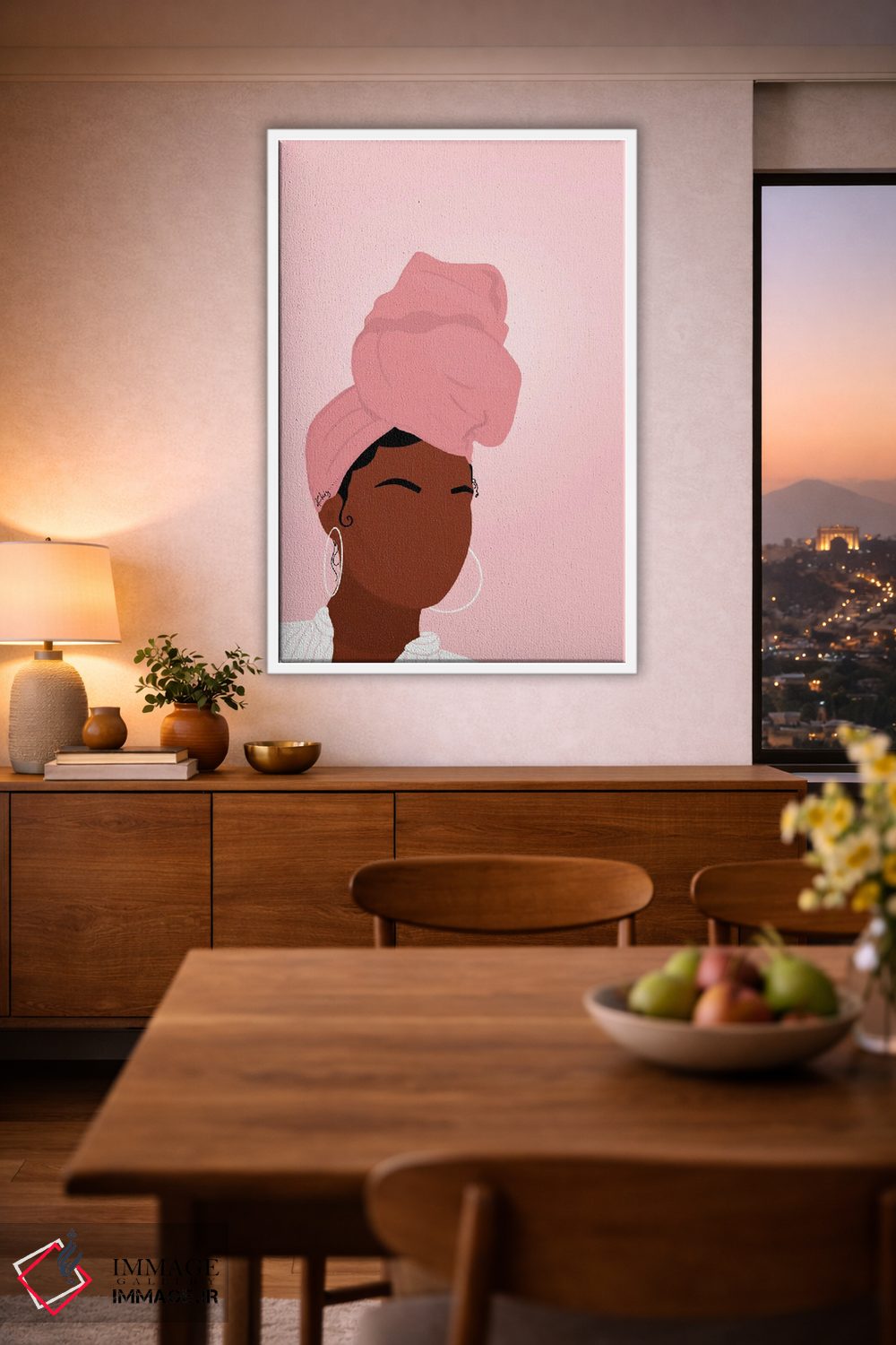 تابلو دکوراتیو دختر روی جلد اثر خیا ای - D1W