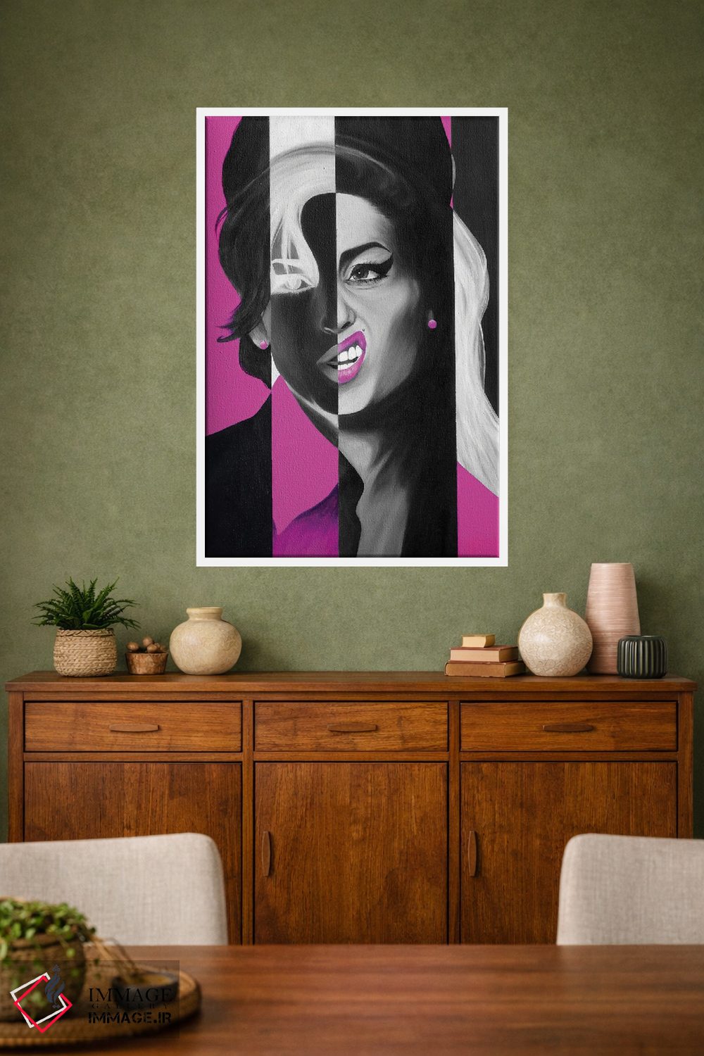 تابلو دکوراتیو شیر ماده اثر خلئو موریس - D1W