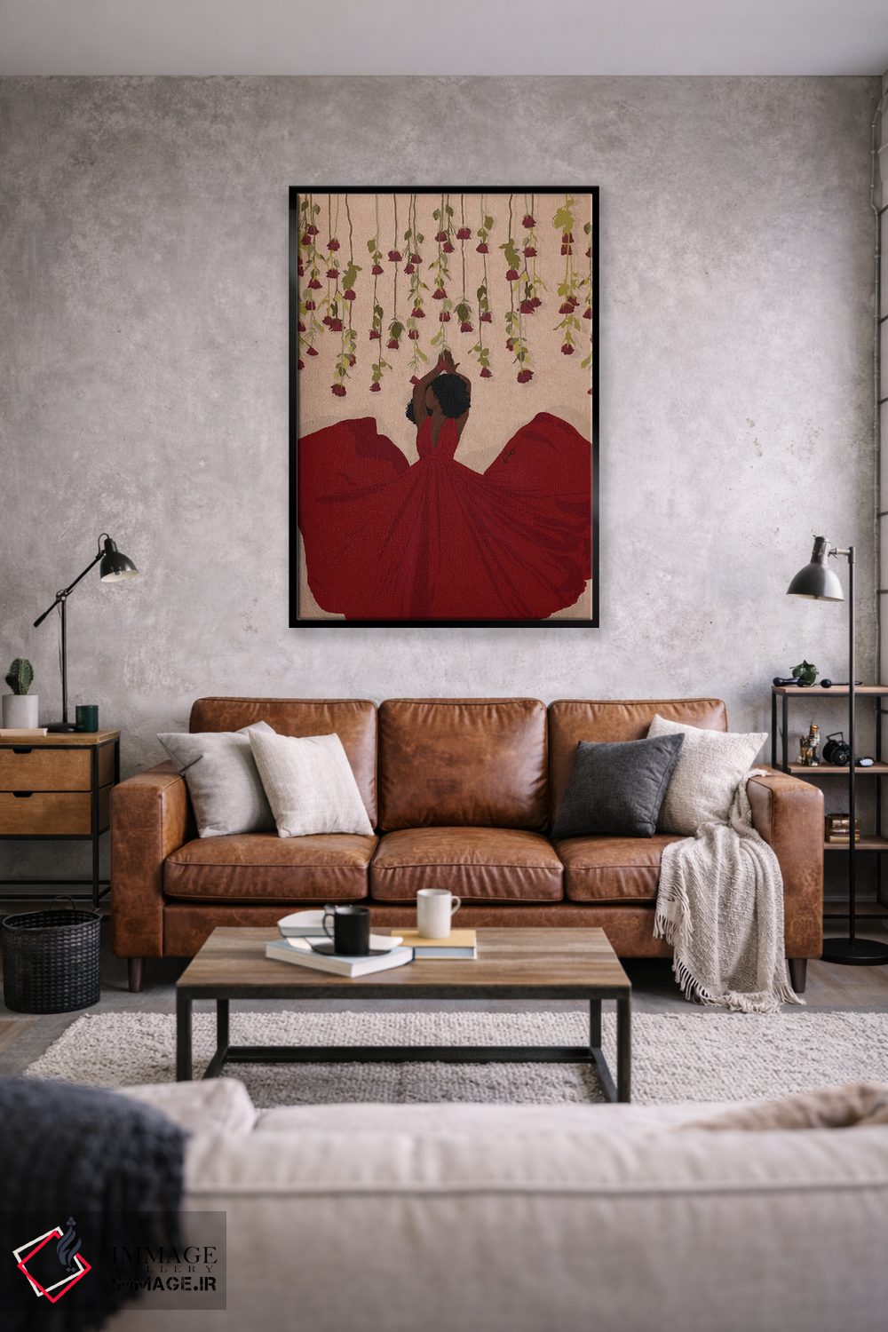 تابلو دکوراتیو رزها قرمزند اثر خیا ای - D2B