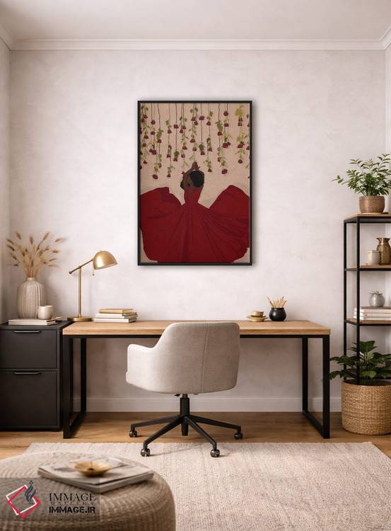 تابلو دکوراتیو رزها قرمزند اثر خیا ای - D4B