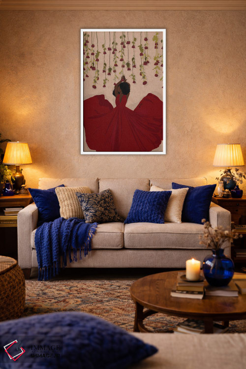 تابلو دکوراتیو رزها قرمزند اثر خیا ای - D3W