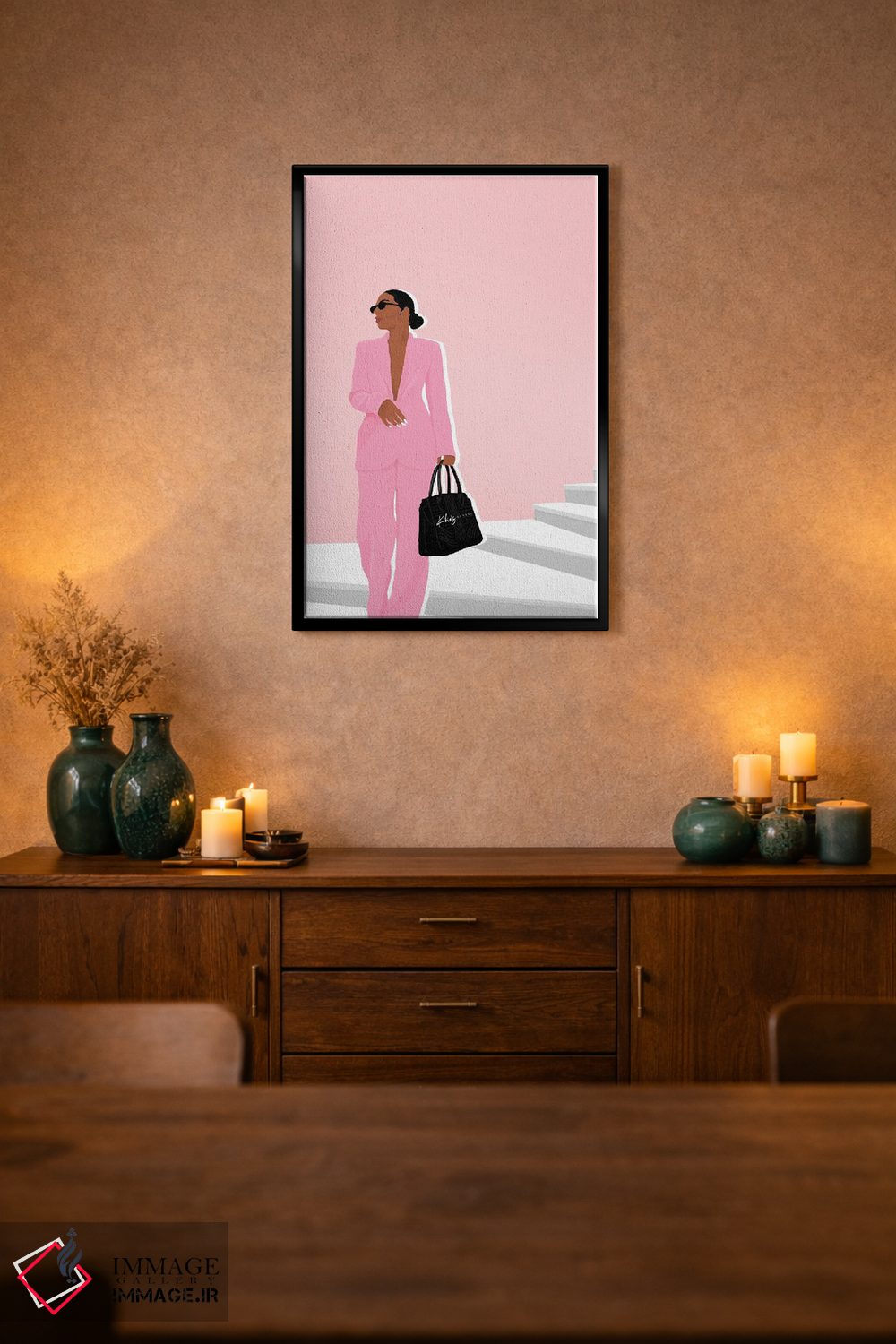 تابلو دکوراتیو دختر رئیس اثر خیا ای - D3B