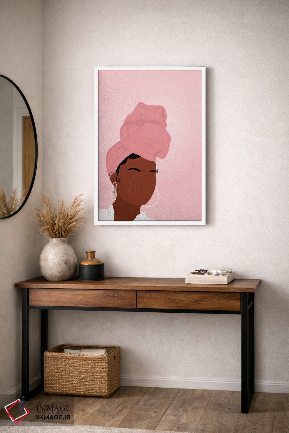 تابلو دکوراتیو دختر روی جلد اثر خیا ای - D3W