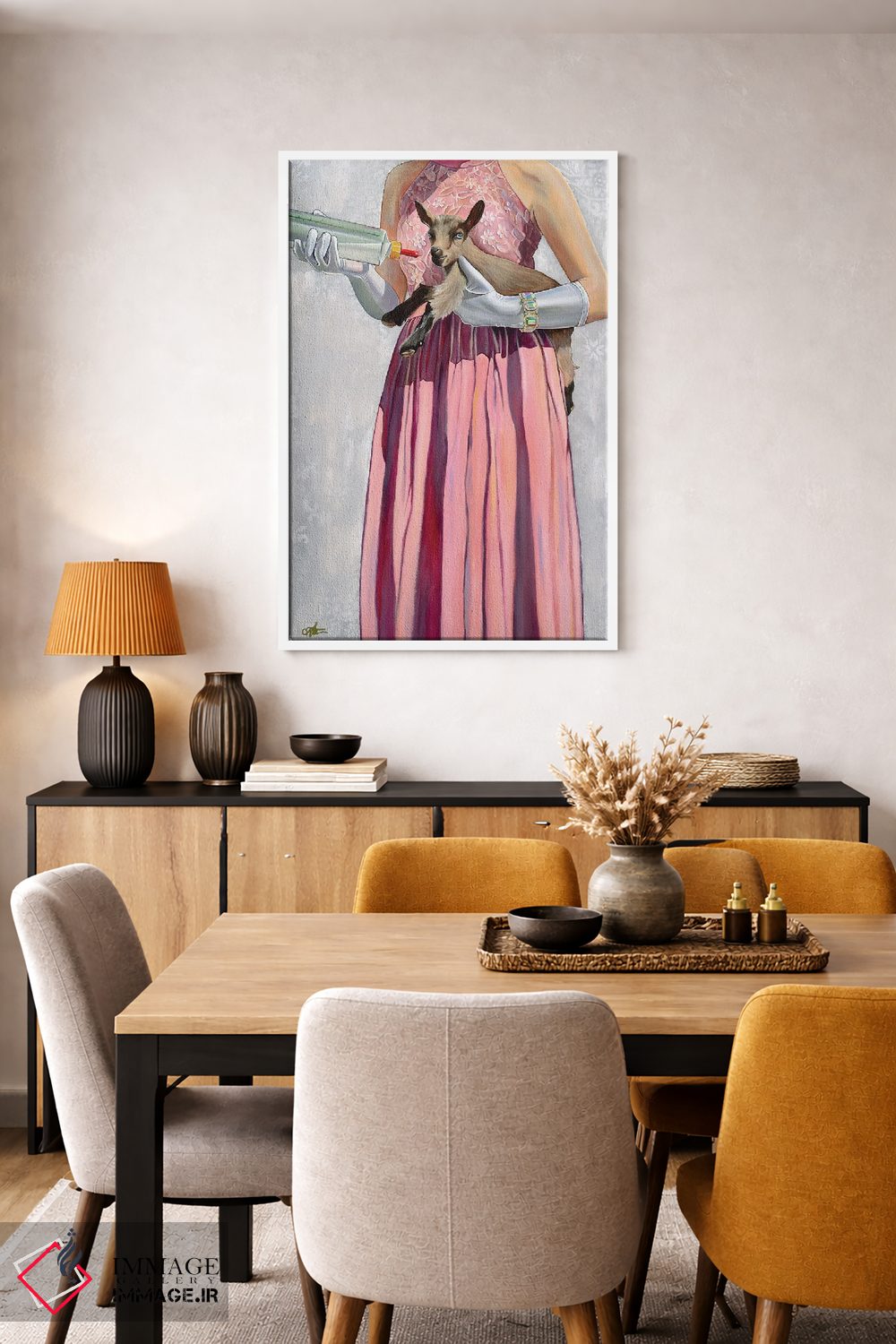 تابلو دکوراتیو غذای مجلسی اثر کی. آرتور - D4W