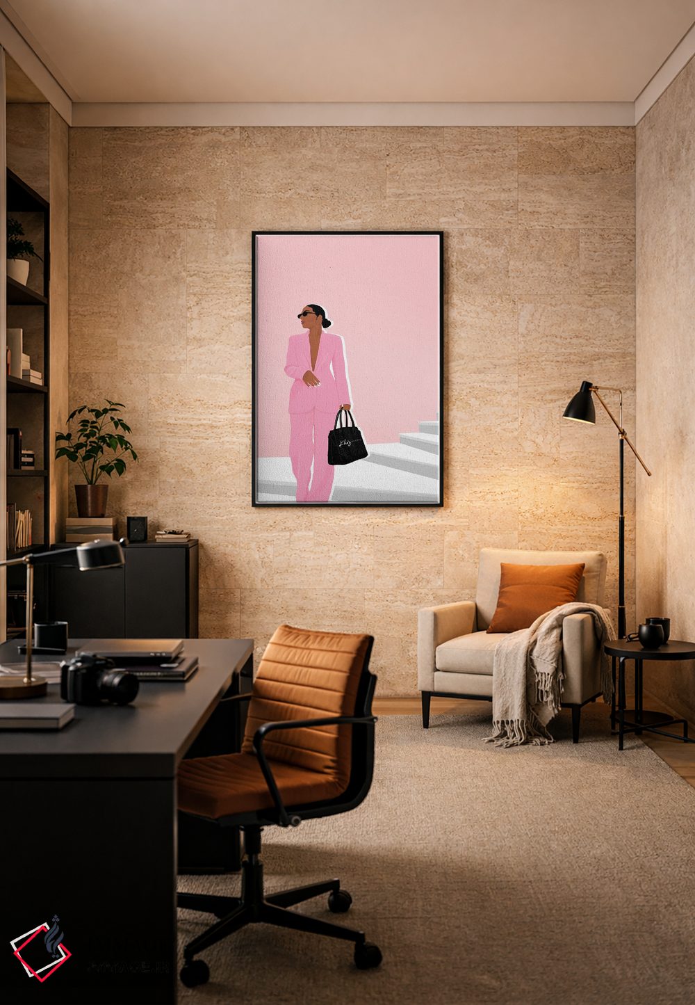 تابلو دکوراتیو دختر رئیس اثر خیا ای - D5B