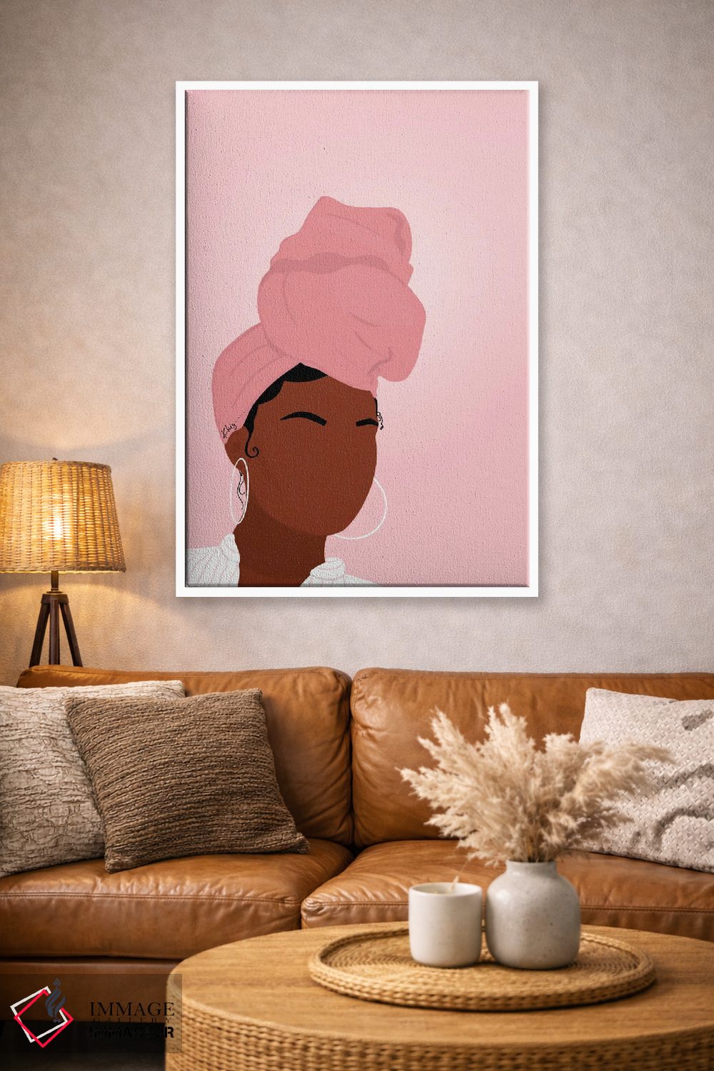 تابلو دکوراتیو دختر روی جلد اثر خیا ای - D4W