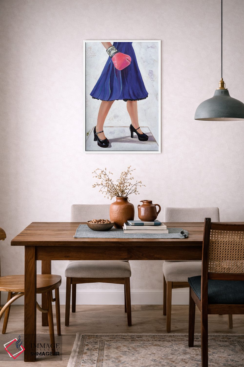 تابلو دکوراتیو ضربه نهایی اثر کی. آرتور - D6W