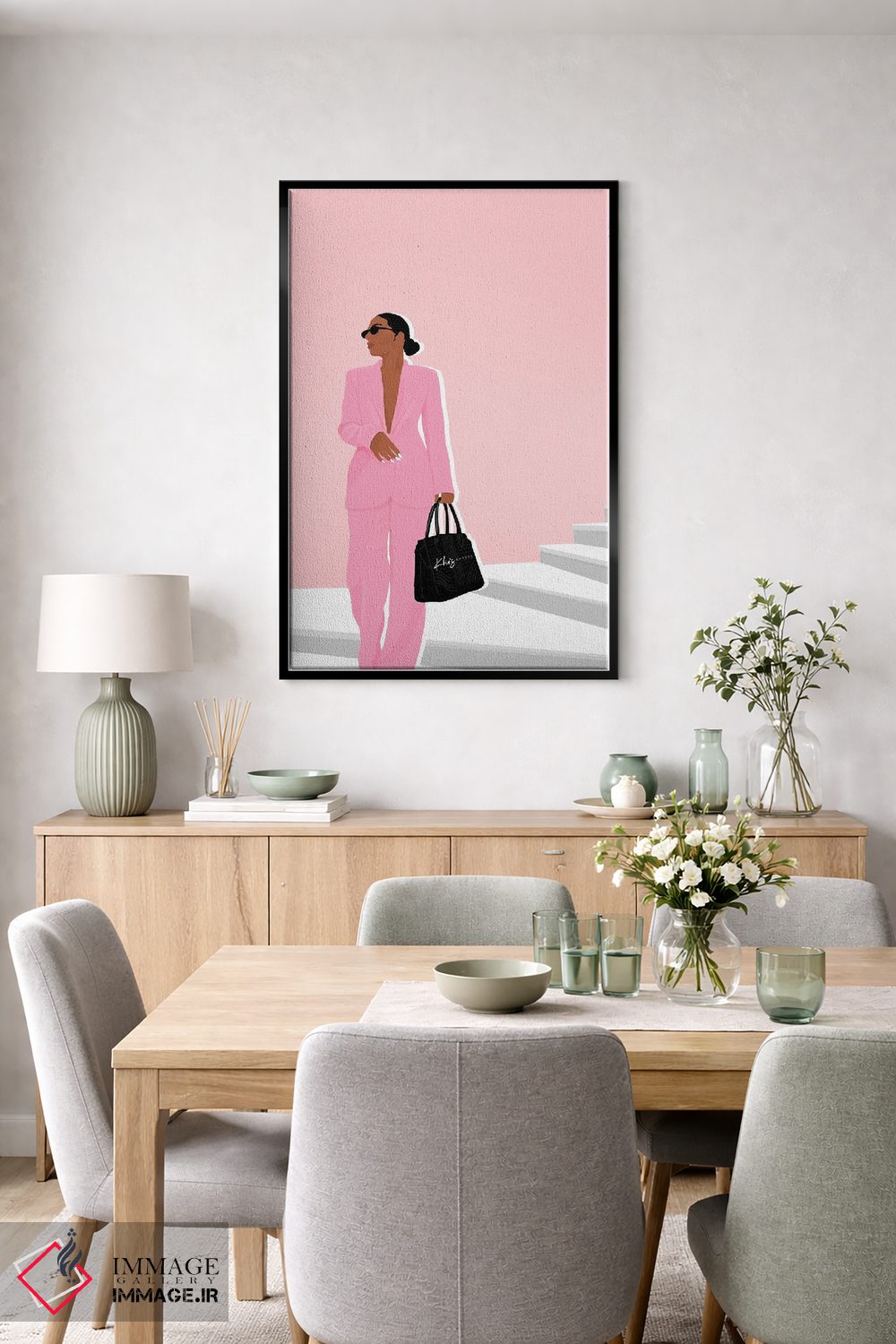تابلو دکوراتیو دختر رئیس اثر خیا ای - D6B