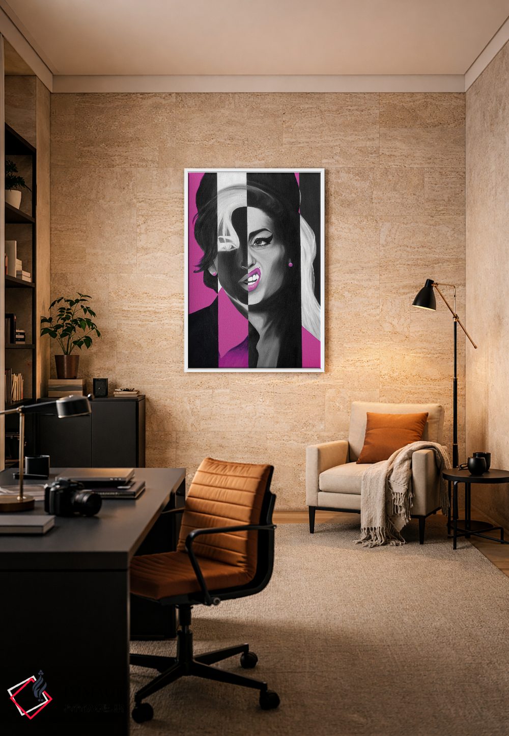 تابلو دکوراتیو شیر ماده اثر خلئو موریس - D5W