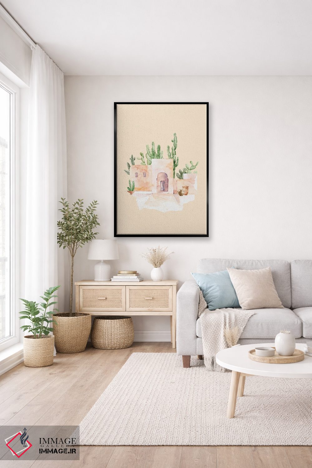 تابلو دکوراتیو منظره صحرای مراکش اثر خارین هینز - D2B