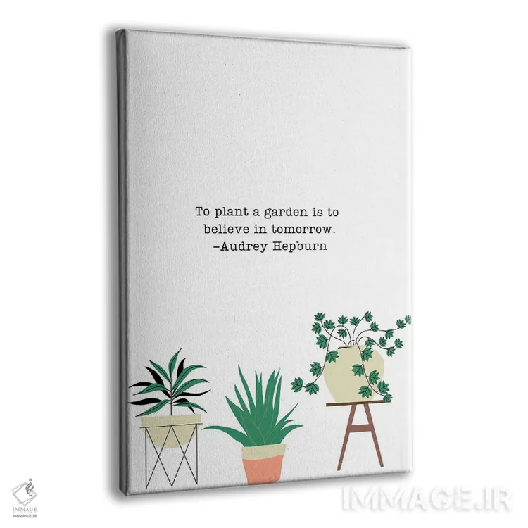 تابلو دکوراتیو باغی بکار اثر خارین هینز - نمای پرسپکتیو محصول