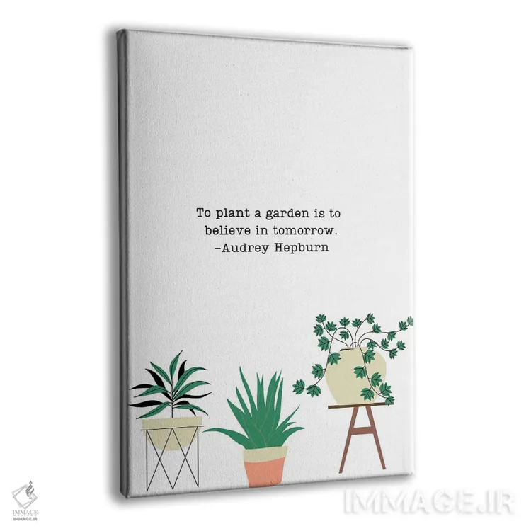 تابلو دکوراتیو باغی بکار اثر خارین هینز - نمای پرسپکتیو محصول