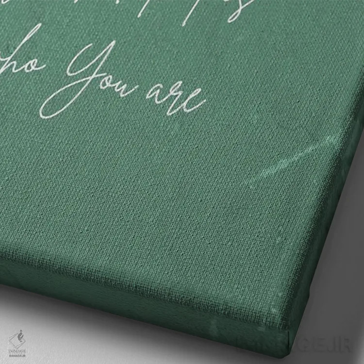 تابلو دکوراتیو متن ترانه Waymaker اثر خارین هینز - نمای نزدیک بافت بوم