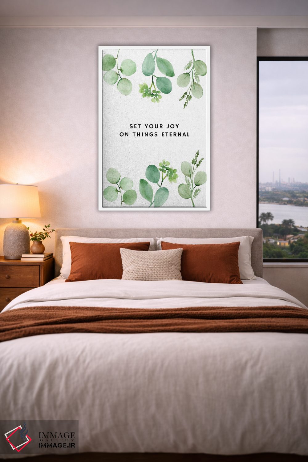 تابلو دکوراتیو شادی ات را بر امور جاودان بگذار اثر خارین هینز - D3W