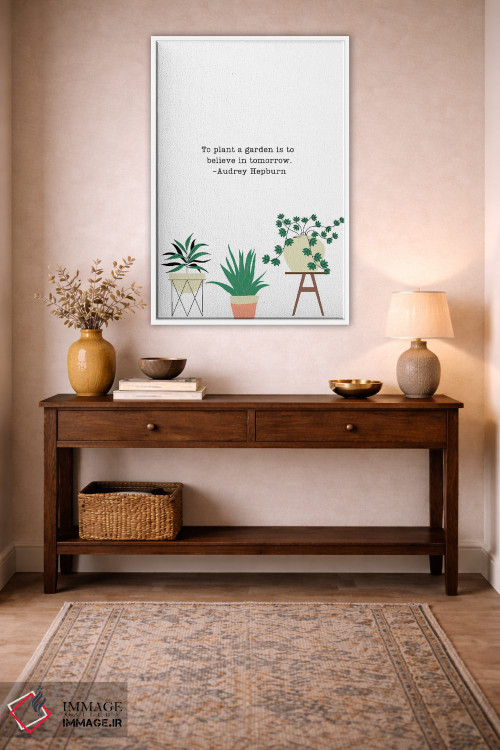 تابلو دکوراتیو باغی بکار اثر خارین هینز - D3W