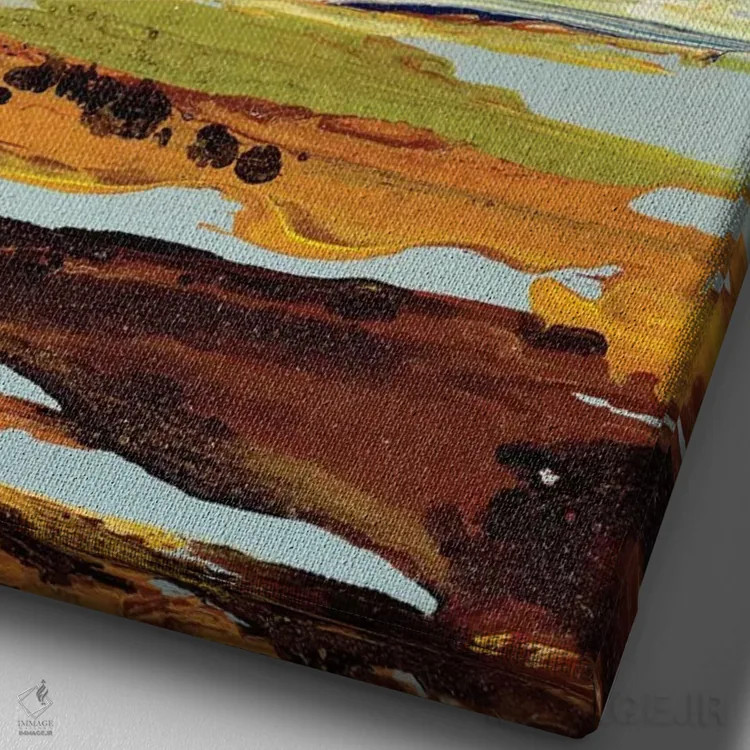 تابلو مینیمال چه آرام III اثر کلسی هوchstatter - نمای نزدیک بافت بوم