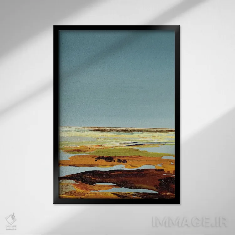 تابلو مینیمال چه آرام III اثر کلسی هوchstatter - نمای قابدار مشکی