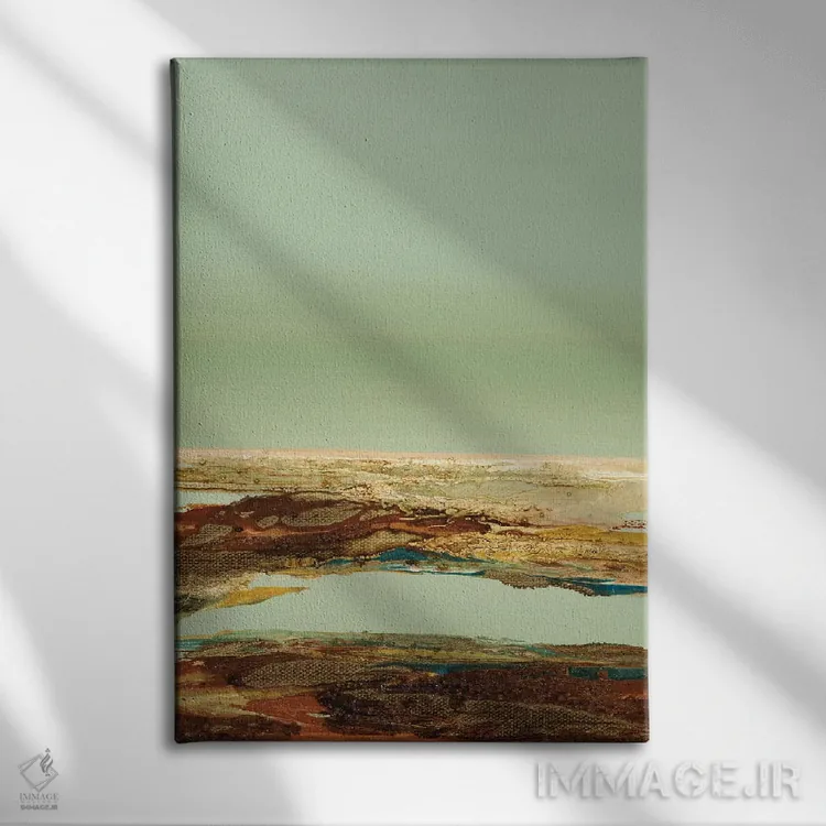 تابلو انتزاعی آن چنان آرام V اثر کلسی هوchstatter - نمای روبهرو روی دیوار