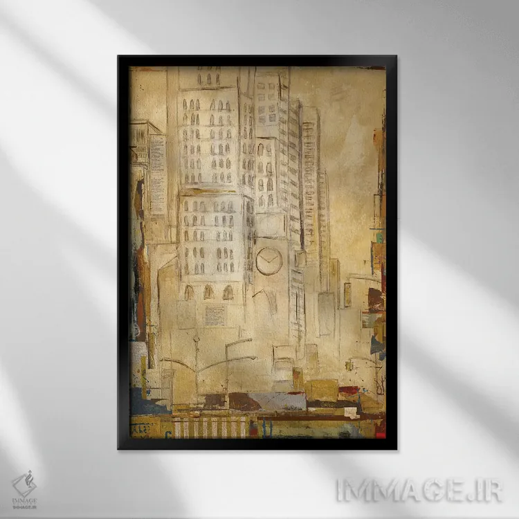 تابلو دکوراتیو ردپاها I اثر کلسی هوchstatter - نمای قابدار مشکی