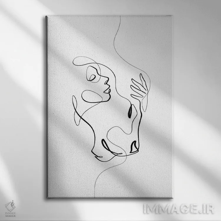 تابلو مینیمال ندای روح اثر باور کی - نمای روبهرو روی دیوار