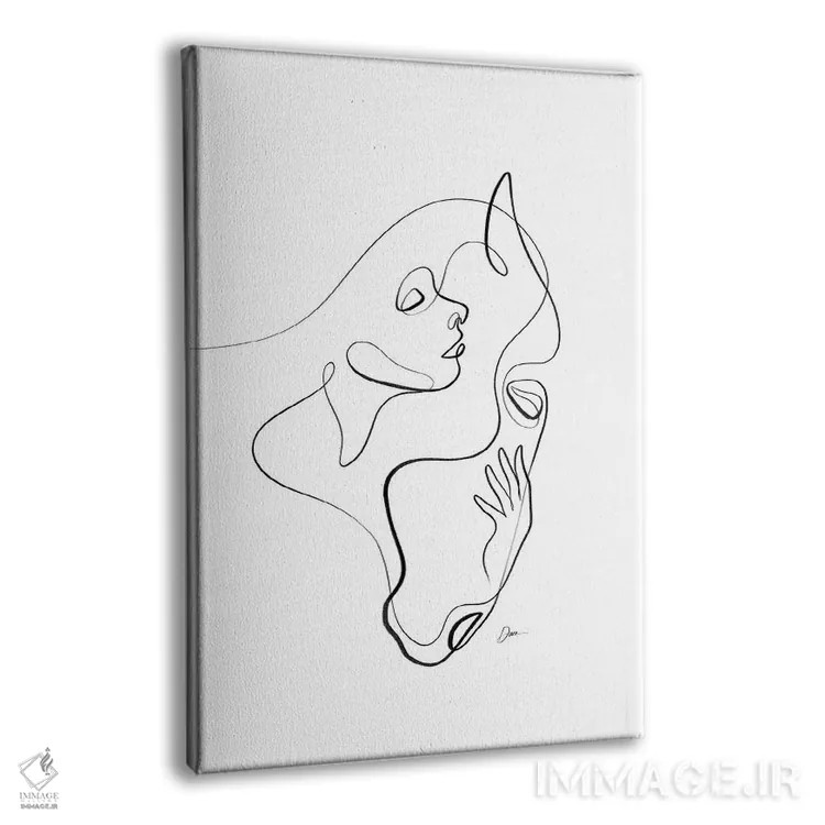 تابلو مینیمال اسب XIX اثر باور کی - نمای پرسپکتیو محصول
