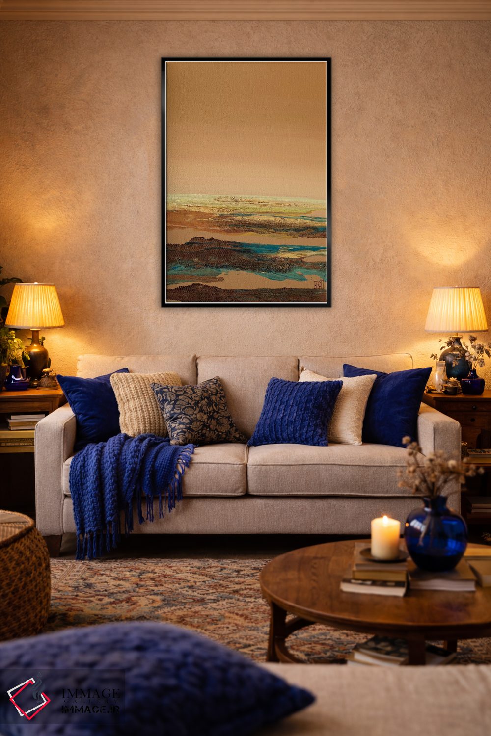 تابلو انتزاعی آن چنان آرام IV اثر کلسی هوchstatter - D5B