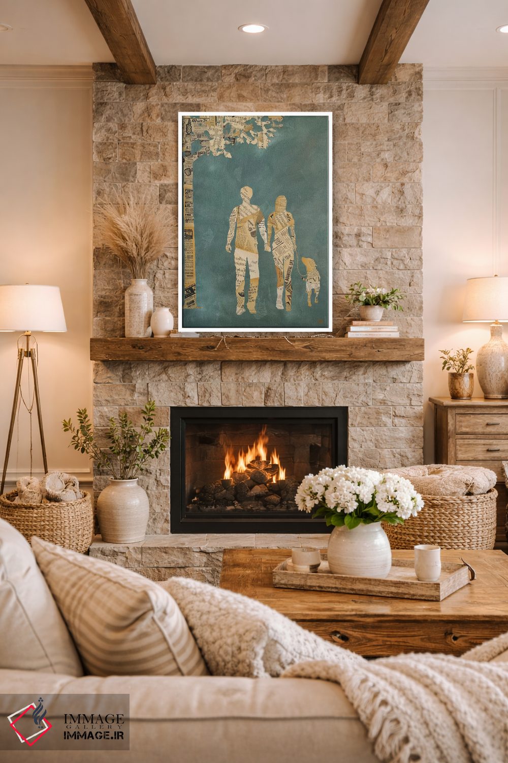 تابلو دکوراتیو قدم زنی تابستانی اثر کلسی هوchstatter - D1W