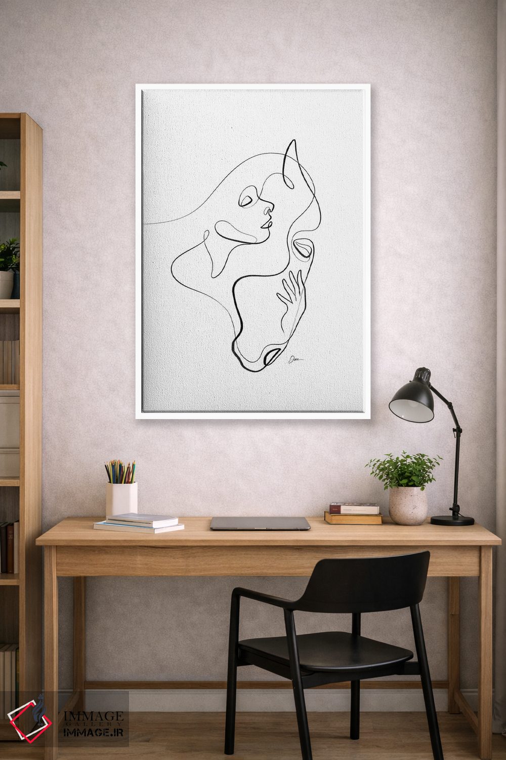تابلو مینیمال اسب XIX اثر باور کی - D1W