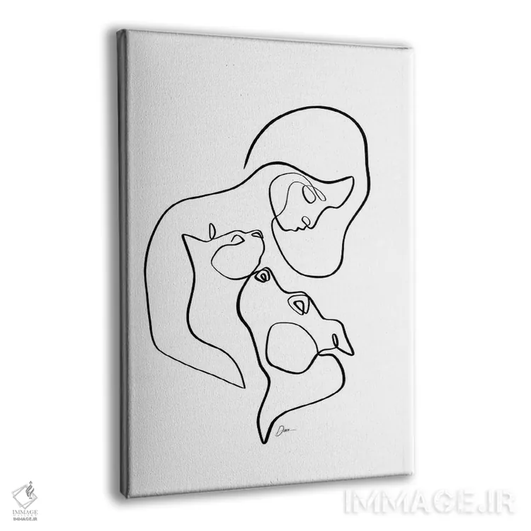 تابلو مینیمال بی قید و شرط اثر باور کی - نمای پرسپکتیو محصول