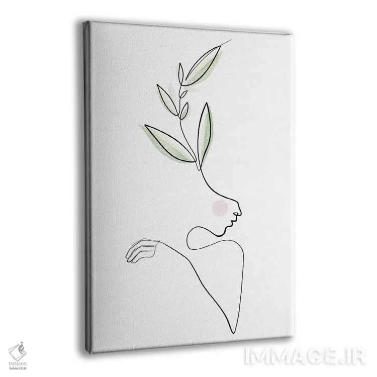 تابلو مینیمال زیبایی های شفا بخش اثر باور کی - نمای پرسپکتیو محصول