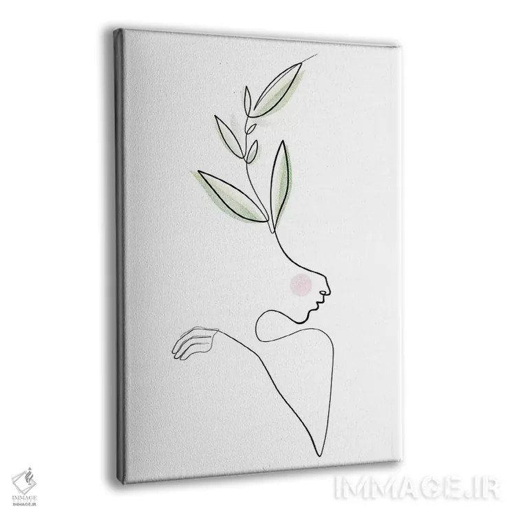 تابلو مینیمال زیبایی های شفا بخش اثر باور کی - نمای پرسپکتیو محصول