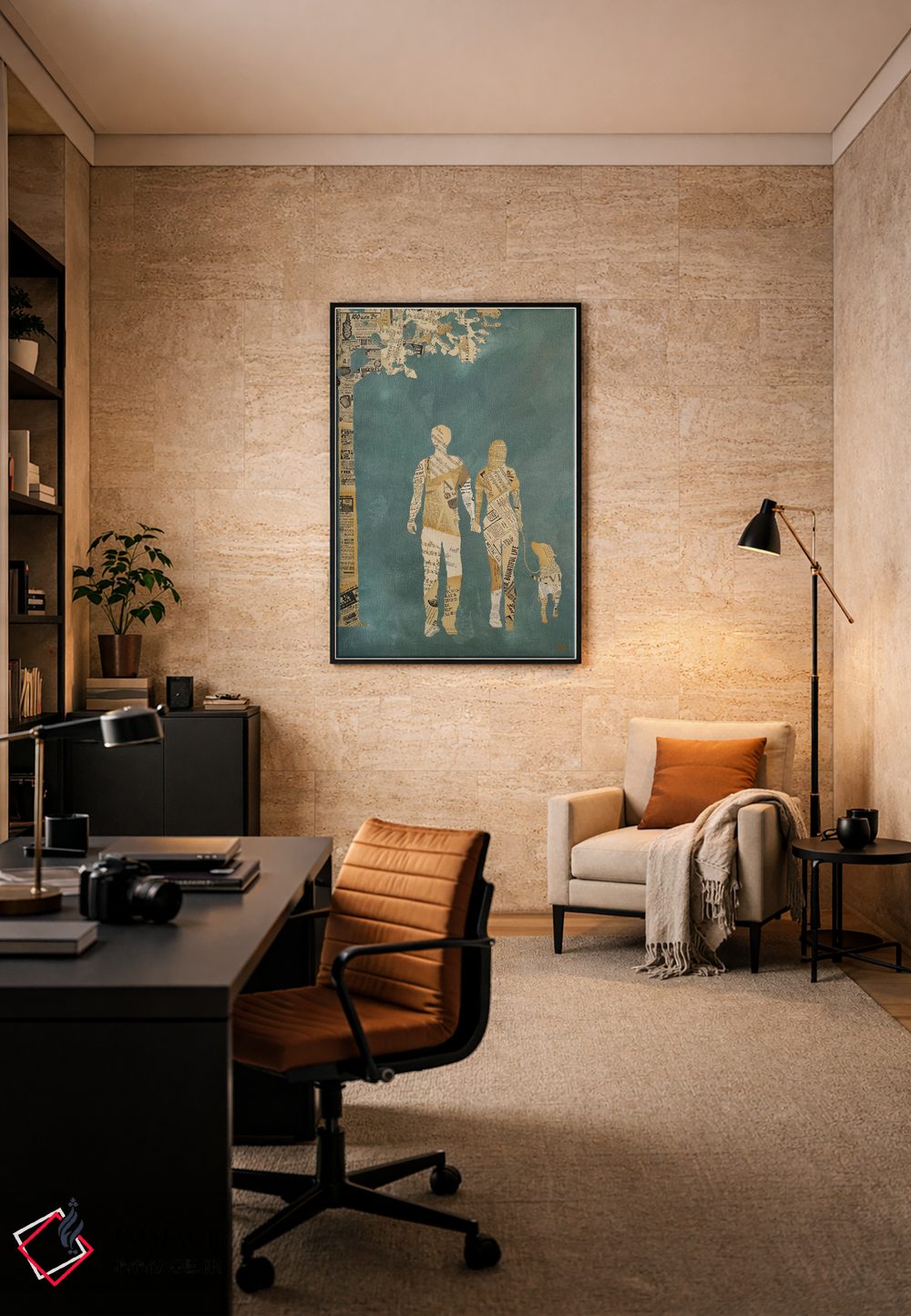 تابلو دکوراتیو قدم زنی تابستانی اثر کلسی هوchstatter - D6B