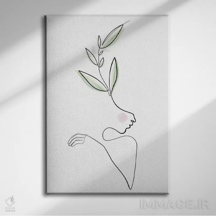 تابلو مینیمال زیبایی های شفا بخش اثر باور کی - نمای روبهرو روی دیوار