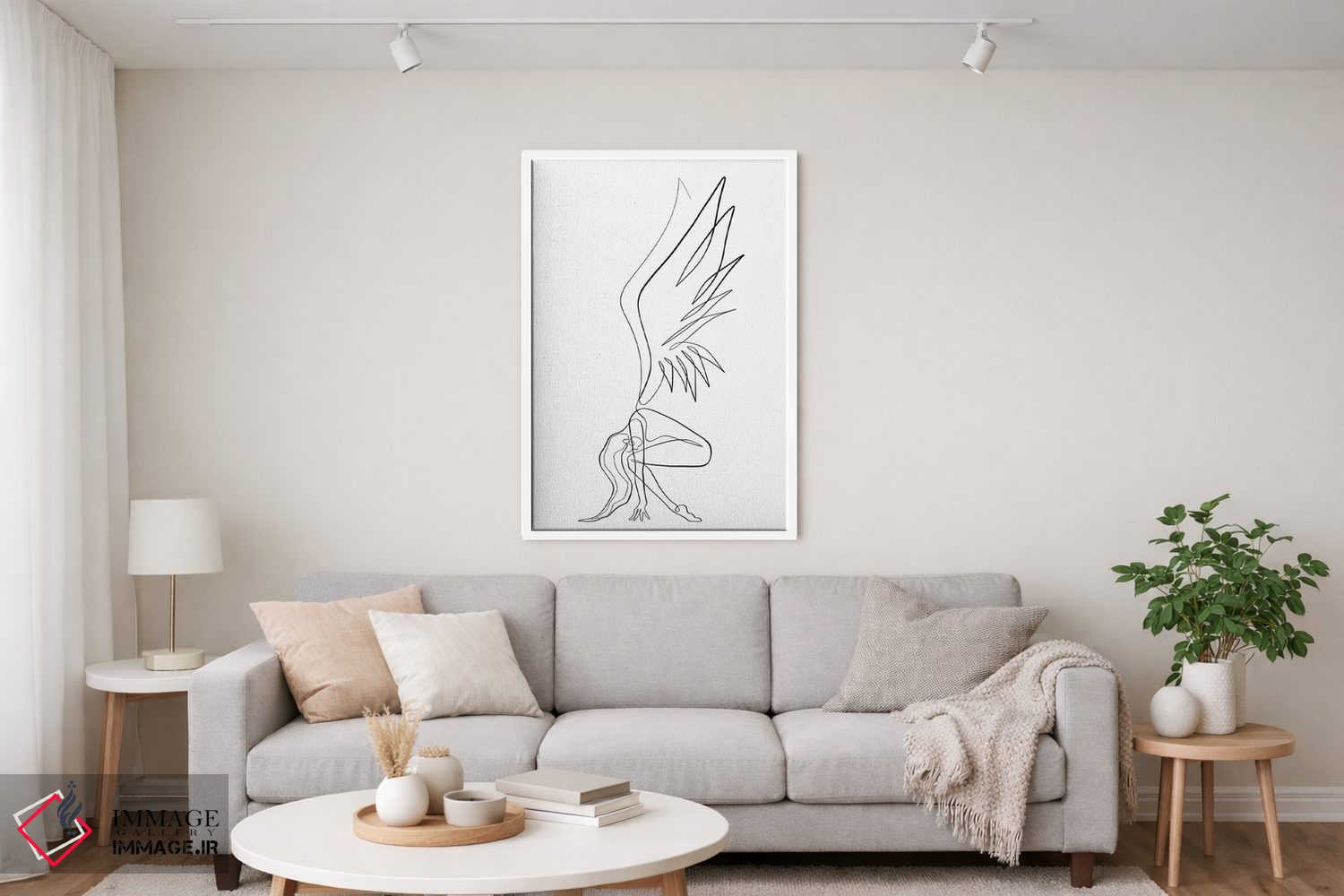 تابلو مینیمال اتریال اثر باور کی - D4W