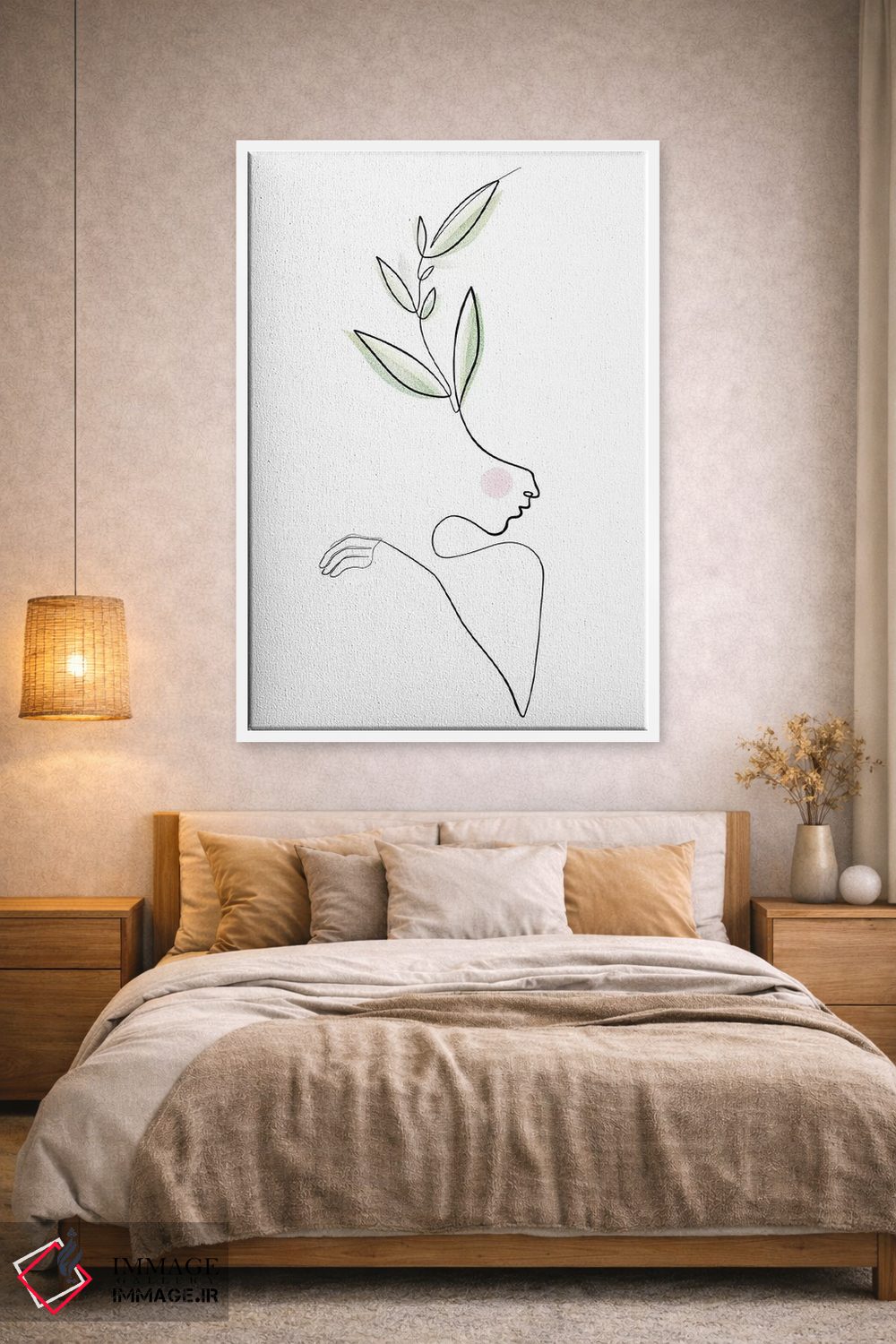 تابلو مینیمال زیبایی های شفا بخش اثر باور کی - D1W