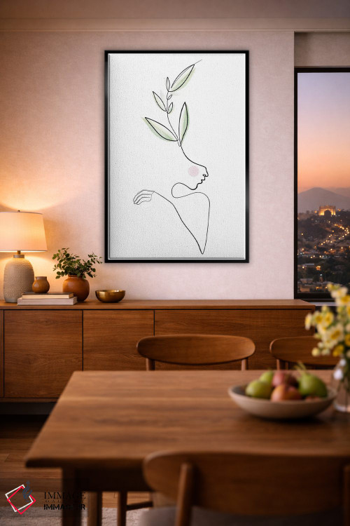 تابلو مینیمال زیبایی های شفا بخش اثر باور کی - D3B