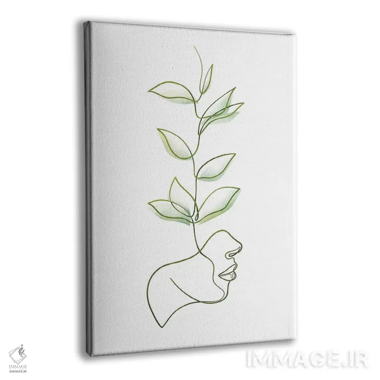 تابلو مینیمال یکی با طبیعت وحشی اثر باور کی - نمای پرسپکتیو محصول