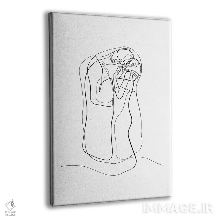 تابلو مینیمال گوستاو کلیمت اثر باور کی - نمای پرسپکتیو محصول