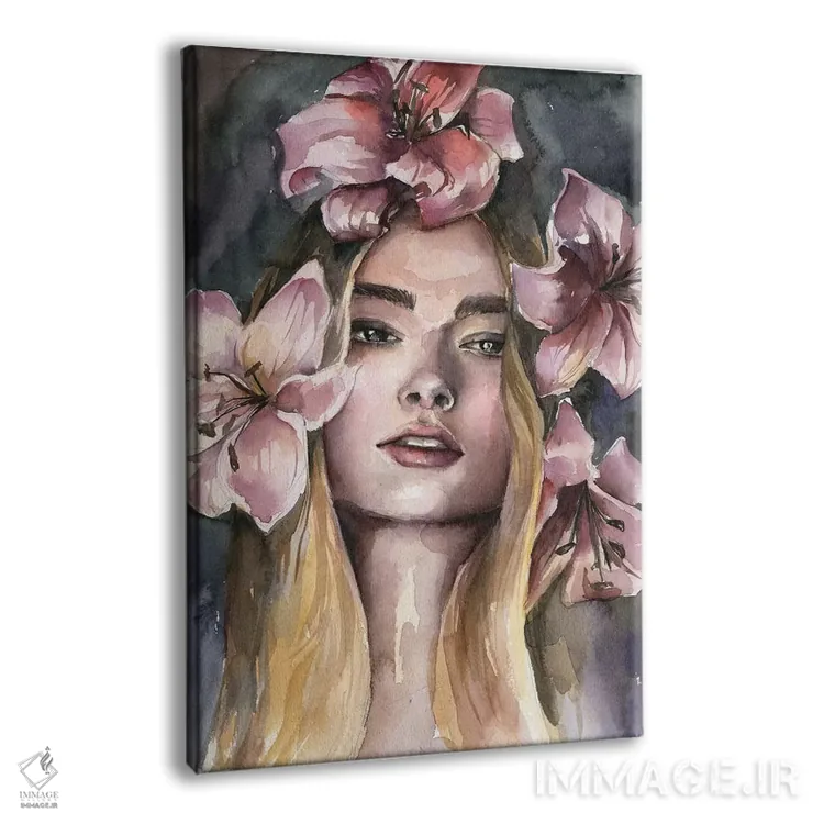 تابلو دکوراتیو دختر لیلی اثر کایرا بالان - نمای پرسپکتیو محصول