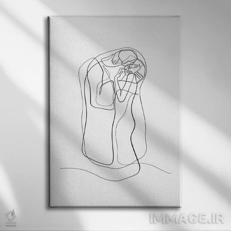 تابلو مینیمال گوستاو کلیمت اثر باور کی - نمای روبهرو روی دیوار