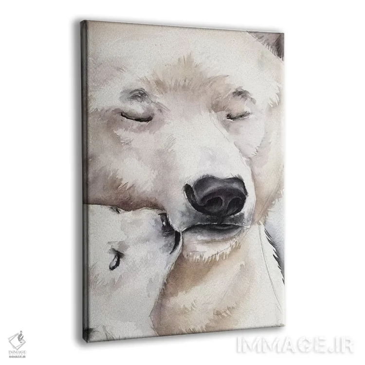 تابلو دکوراتیو خرس قطبی اثر کایرا بالان - نمای پرسپکتیو محصول