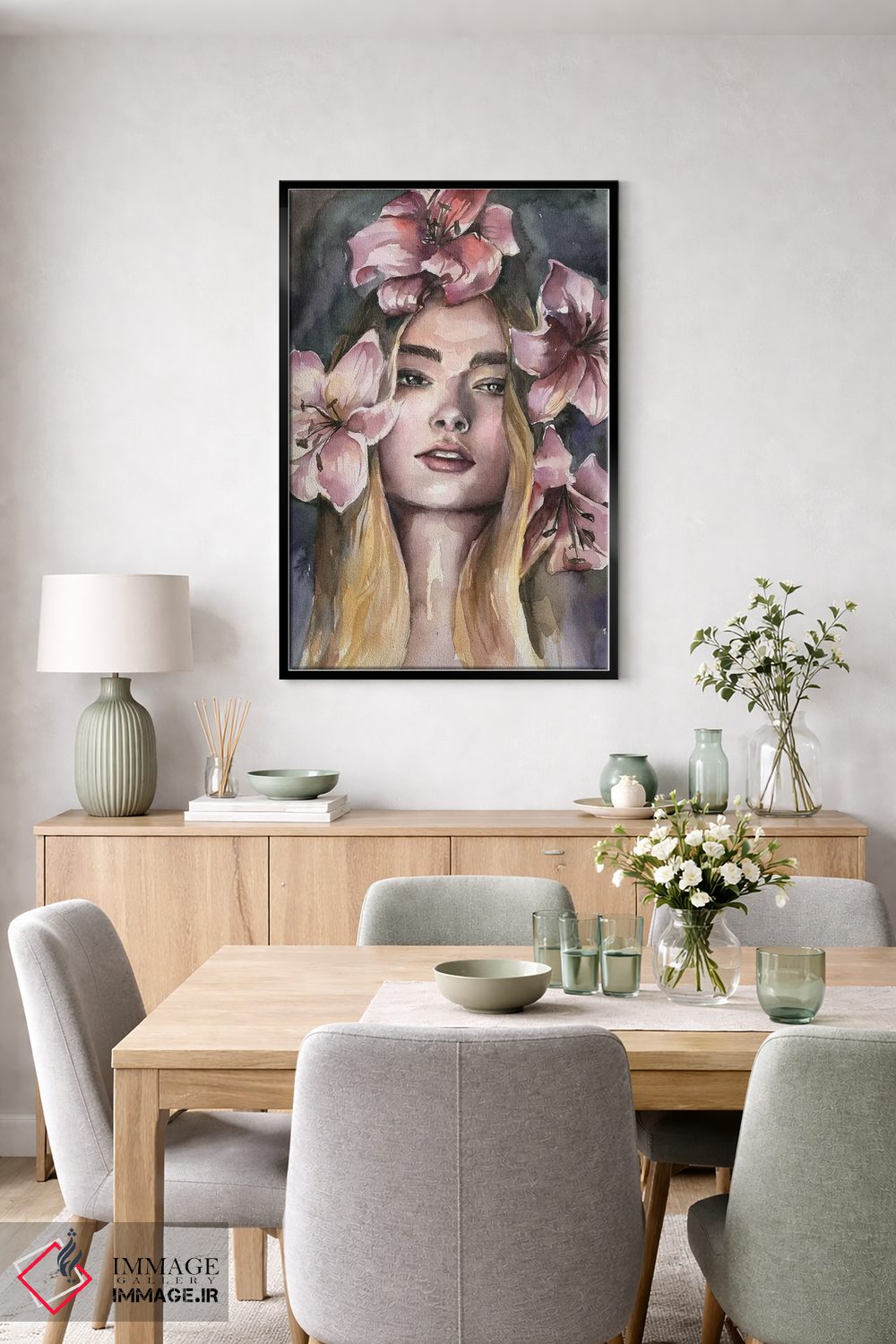 تابلو دکوراتیو دختر لیلی اثر کایرا بالان - D5B