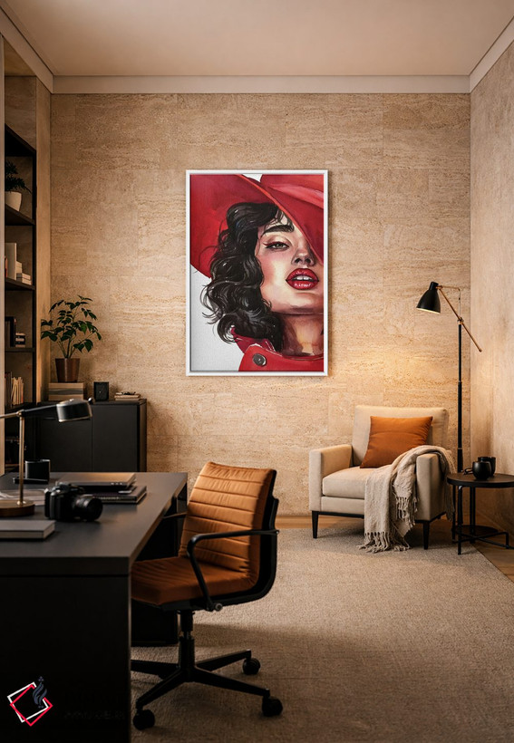 تابلو دکوراتیو قرمز ۱ اثر کایرا بالان - D6W