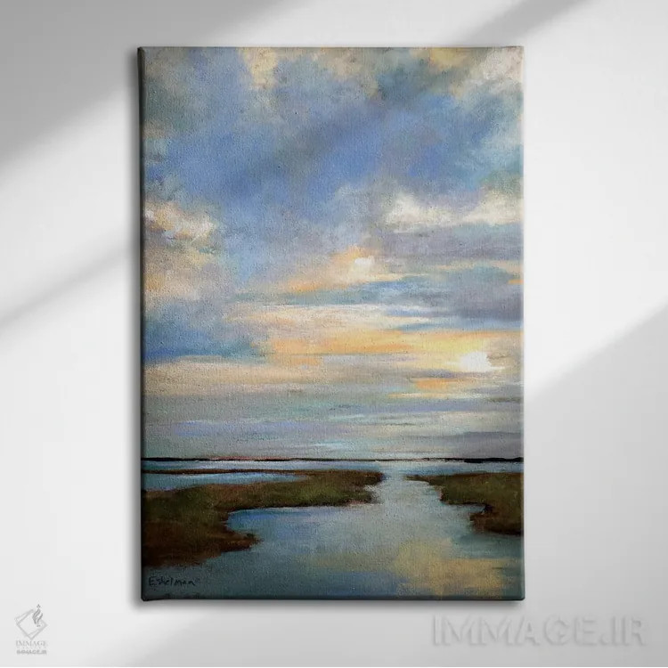 تابلو دکوراتیو آن سوی مرداب اثر کیم اشلمن - نمای روبهرو روی دیوار