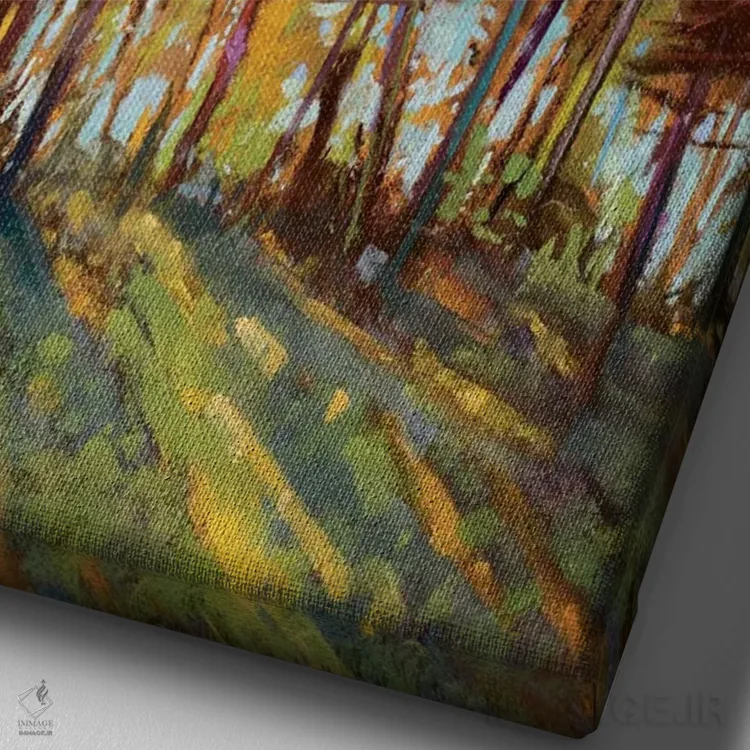 تابلو دکوراتیو چیزهای مورد علاقه من ۲ اثر کیم اشلمن - نمای نزدیک بافت بوم