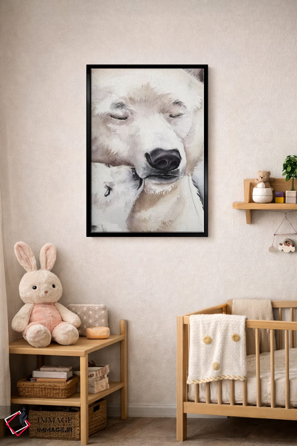 تابلو دکوراتیو خرس قطبی اثر کایرا بالان - D5B