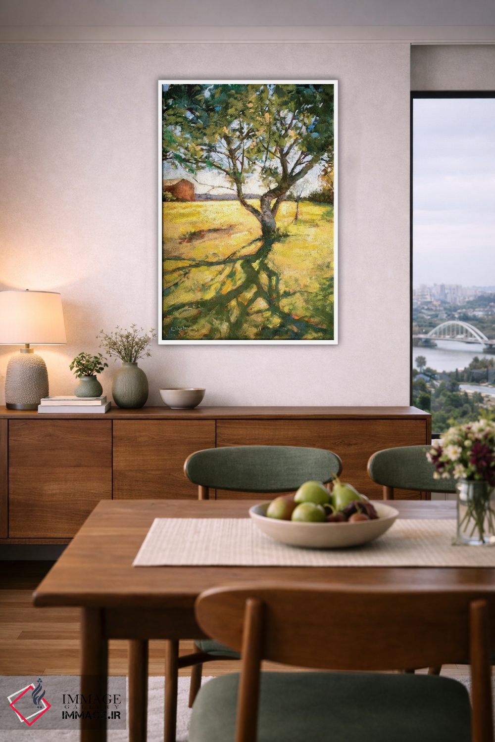 تابلو دکوراتیو نگاه به بالا اثر کیم اشلمن - D6W