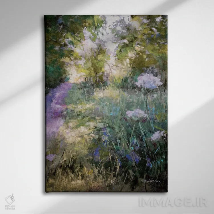 تابلو دکوراتیو سایه خنک اثر کیم اشلمن - نمای روبهرو روی دیوار